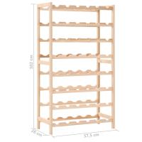 vidaXL Botellero de madera de cedro 57,5x28x102 cm - details 6