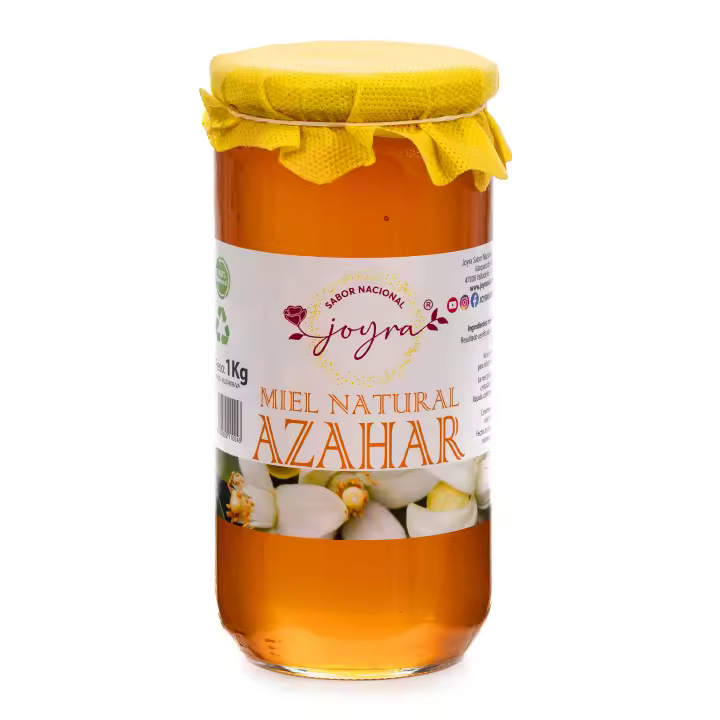 ARTE SABOR Miel 100% natural, pura, cruda, de Azahar. Tarro de cristal de 1000gr 8x8x17 Cm. - 1