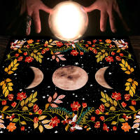Mantel De Tela Para Cartas De Tarot Flor De Luna 1PC Matriz De Mesa Para Brujería Y Astrología Decorativa De Poliéster/Celulosa - details 2