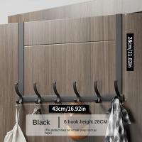 HelloYoung Portapecos De Puerta Con 6 Gancho, Gancho De Puerta Sobre La Puerta Y Soporte De Pared Para Colgar Ropa Sombrero Toalla Estilo Moderno Material Metálico - details 4