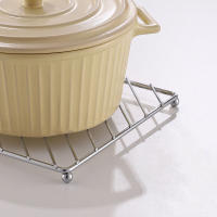 Juego De Tapetes Para Vinos De Acero Inoxidable Reforzado Aislante De Calor Para Mesa De Cocina Soporte Para Olla Relleno De Enfriamiento - details 9