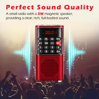Mini Radio FM Portátil Con Altavoz Integrado Grabadora Y Batería Recargable De Larga Duración Radio Walkman MP3 De Mano Con Antena Fuerte - details 3