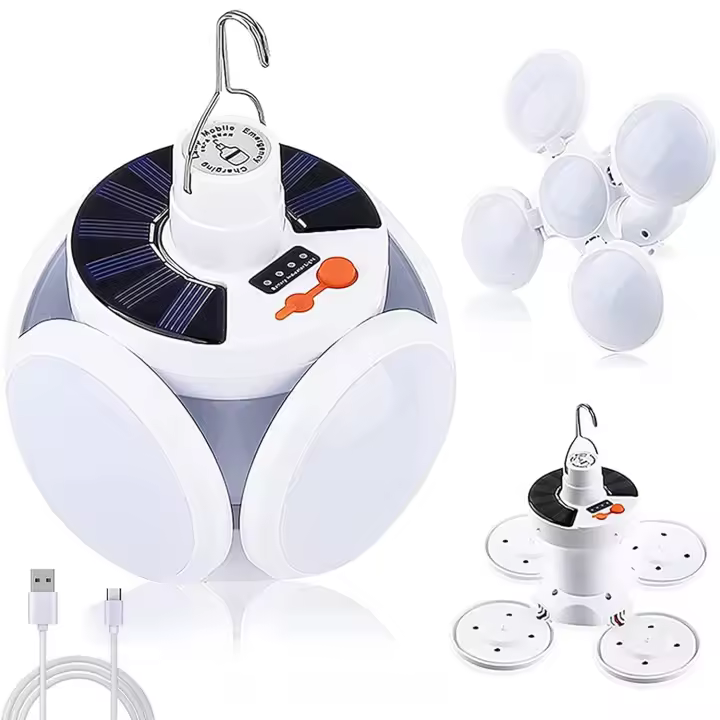 Lámpara de Carpa Luz de Supervivencia Portátil de Interior Solar Lámpara de Carpa - 1