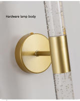 Lámpara De Pared LED Moderna Con Cristal Para Dormitorio Y Sala De Estar Iluminación Interior De Pasillo Y Aisles Estilo Nórdico Instalación En Pared Incluye Bombilla - details 2