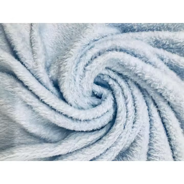 Tejidos Ortuño- Tela Coralina Azul, Para abrigo , Pijamas, Arrullos de Bebé, Batas, Sudaderas, 1m x Ancho 1.50m - 1