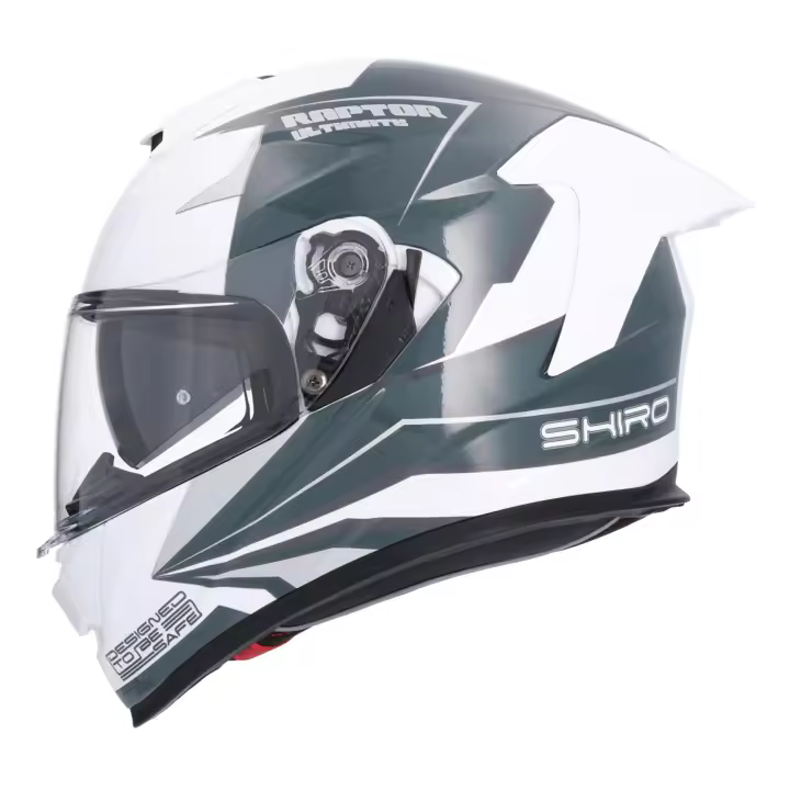 CASCO SHIRO RAPTOR ULTIMATE BLANCO AZUL - 1