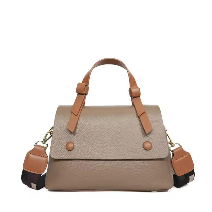 Bolso de mano de piel de vaca de capa superior, bolso de mujer de cuero genuino, nuevo estilo de otoño e invierno, bolso bandolera de moda - 1