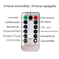 Guirnalda De Luces Faeiry Para Cortinas 6M/3M/2M/1M Con Control Remoto Decoración De Navidad Y Fiesta De Año Nuevo Decoración De Boda - details 6