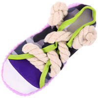 Juguete Masticable Para Perros Forma De Zapatilla Divertida Juguetes Interactivos Para Morder Y Limpiar Los Dientes De Tu Mascota - details 4