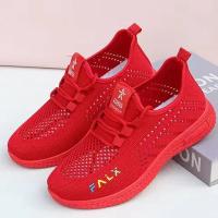 Zapatos Planos Para Mujer Estilo Coreano Nuevos De Verano 2024 Color Sólido Transpirables Talla 35-41 Deporte Casual Con Cordones Mesh Y Suela De Goma - details 1