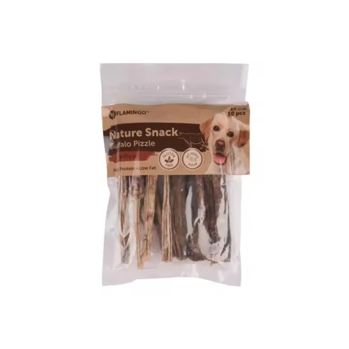 Flamingo Snacks Golosinas Nature Nervio de buey 10 Pcs Pack 2 x 10 Pcs (20 Pcs) - 1