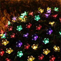 Luces De Cadena Solar De Paloma 100LED/50LED/20LED 8 Modos Exterior Navidad Jardín Fiesta Decoración Luz De Flores De Cerezo - details 16