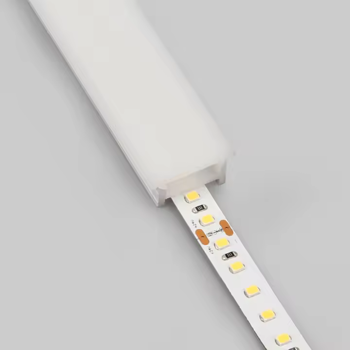 Tubo de Silicona Flex Empotrable Para Tira LED de hasta 15 mm - 1
