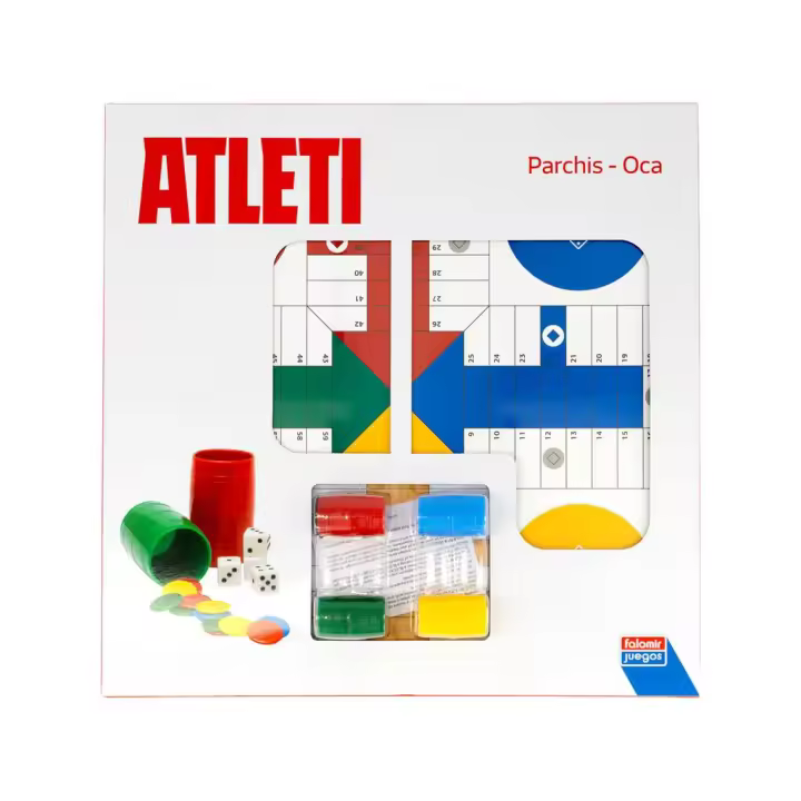 Parchís y Oca Atlético de Madrid de 40x40 cm Juguetes Falomir - 1