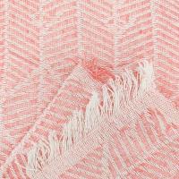 Colcha multiuso 85% algodón reciclado 15% poliéster diseño hojas rosa. - details 2
