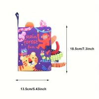 Libros De Tela Para Bebés Con Colas De Animales Suaves Juguetes Educativos Tempranos Mermaid Non-toxic Crinkle Fabric Material - details 3
