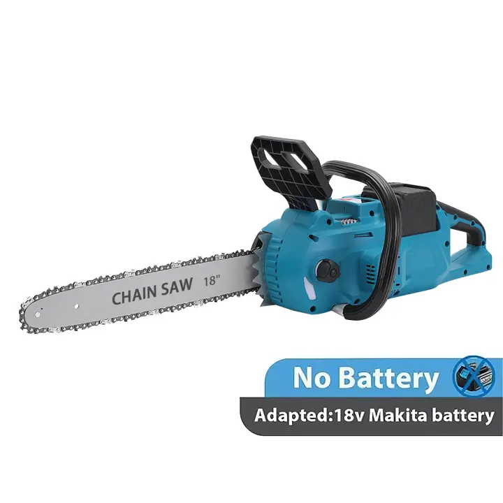 Motosierra eléctrica sin escobillas, herramienta de carpintería recargable, 9980W, 18 pulgadas, para batería Makita de 40V - 1