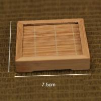 Taza De Té Decorativa Con Diseño Multidiseño Aislada Para Mesa De Té Estilo Japón Decoración Para Café Y Restaurante Mat De Bambú Ecológico - details 7