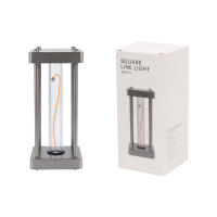 Lámpara De Mesa LED Táctil Cuadrada Creativa Luz Nocturna Cuantum Para Dormitorio Estudio Lectura Cuidado Ocular Con Tipo-C Decorativo - details 5