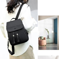 Mochila De Moda Para Mujer Color Sólido Vintage Bolso De Hombro Mini Viaje Multiusos Mochilas Escolares Para Niñas - details 4