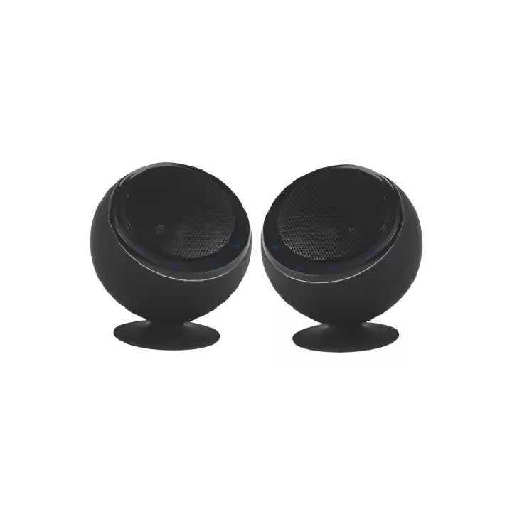 PACK DE 2 ALTAVOCES PORTÁTILES ELBE ALT41ES / BLUETOOTH / STEREO / 6W / COLOR NEGRO - 1