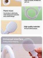 Extensor De Grifo Multifuncional Portátil Para Ducha Externa Baño De Perros Lavado De Cabello Blanco ABS Para Dormitorio - details 4