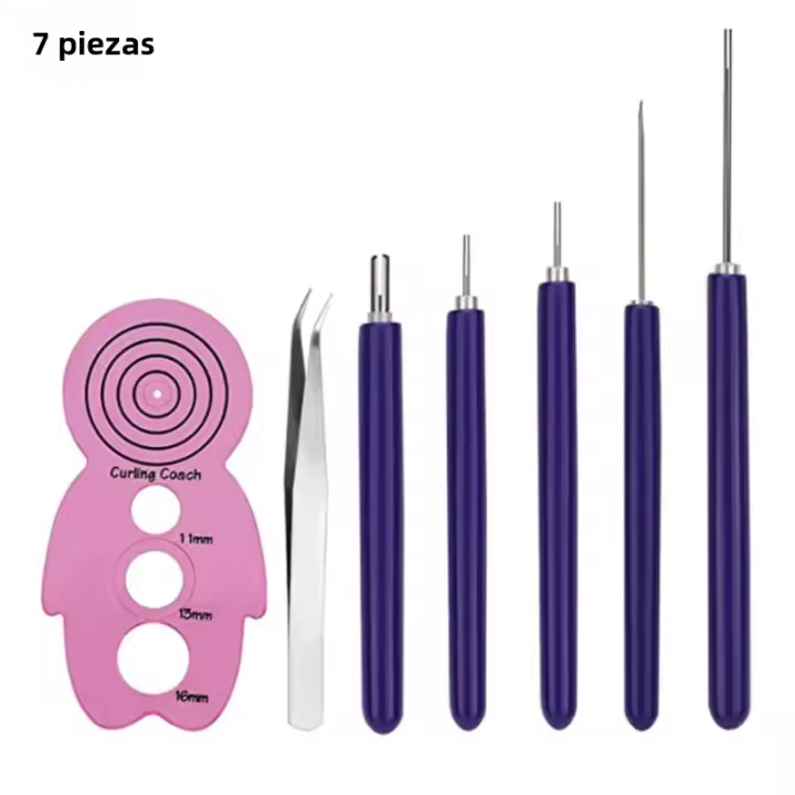 Kit De Herramientas Para Encogido De Papel Paper Quilling Con Pluma De Acero Inoxidable Y Plástico Para Artesanía DIY Proyectos De Tarjetas - 1