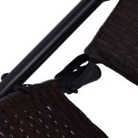vidaXL Tumbona plegable de ratán sintético Sillas de Exterior Ideal para jardín, playa, piscina, terraza Tumbona Piscina Tumbonas Playa Tumbonas Jardín Exterior - details 4