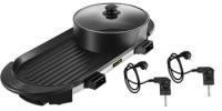 Olla de barbacoa eléctrica, olla integrada multifunción, sin humo, asador, Parrilla Eléctrica, electrodomésticos de cocina.sartén eléctrica 2 en 1 para barbacoa, olla caliente portátil sin humo, Material duradero, calentamiento rápido, 00JN609 - details 9