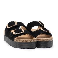 Sandalias Anatómicas mujer ISTERIA 25221 001 BIO DOBLE SERRAJE 2  HEBILLAS NEGRO 36015 25V - details 0