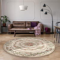 Alfombra redonda de estilo pastoral europeo, alfombras modernas para decoración de sala de estar, área grande, decoración de dormitorio, Alfombra de cabecera, Alfombra de salón Simple 120cm - details 3
