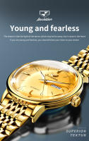 Reloj Mecánico Automático Para Hombre JSDUN Resistente Al Agua De Moda Casual Simple Pulsera De Acero Inoxidable Display Sin Números - details 3