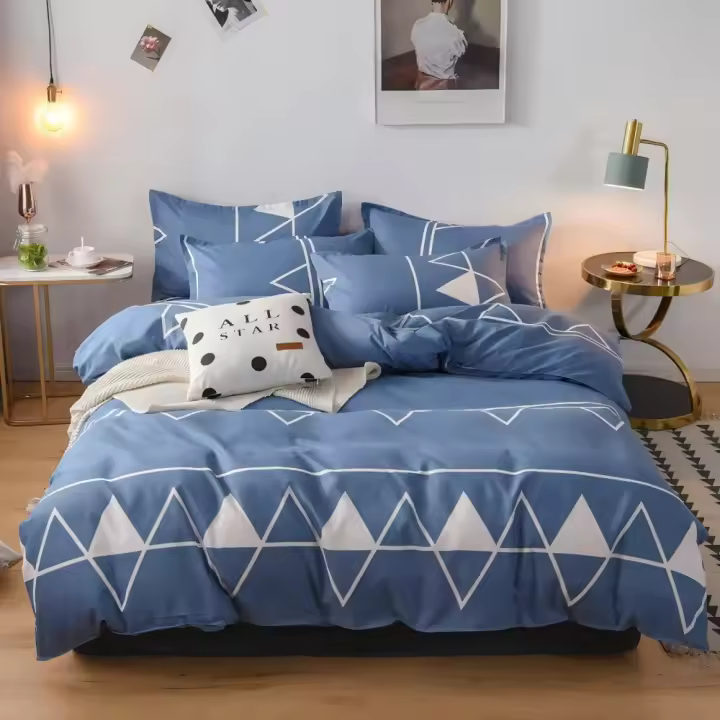 Juego de Funda Nórdica 4 Piezas de Algodón Alta Calidad Juego de Ropa de Cama- Dibujo Elegante - Varios Tamaños Disponibles - 1