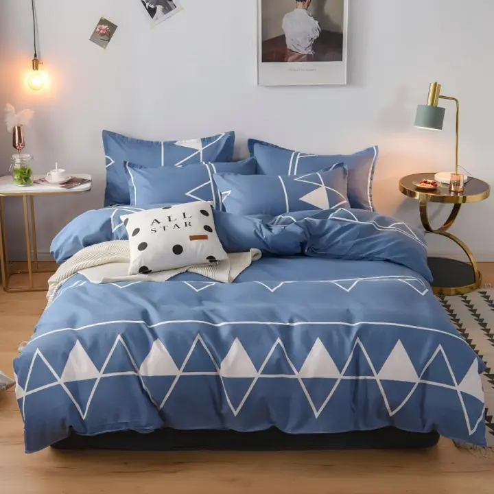 Juego de Funda Nórdica 4 Piezas de Algodón Alta Calidad Juego de Ropa de Cama- Dibujo Elegante - Varios Tamaños Disponibles - 1