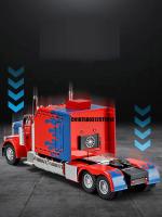 Modelo De Camión Peterbilt 389-Optimus Prime Prototipo 1:24 Con Sonido Y Luz Vehículo De Juguete De Aleación Para Niños - details 5