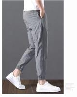 Pantalones Casuales De Verano Tendencia Pantalones Ice Silk Transpirables De Talla Grande Estilo Coreano Vintage 90s Para Hombres - details 9