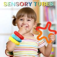 Juego De 6 Piezas De Tubos Sensoriales Pop Juguetes Antiestrés Para Niños Y Adolescentes Regalos De Alivio De Estrés Y Deformación Telescopio Para Manos - details 6