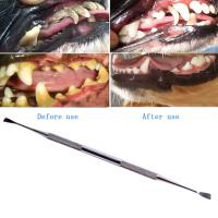 Herramienta De Limpieza Dental Para Mascotas Perros Y Gatos Eliminador De Calcaíno Piedras Dentales Desbrozadora De Acero Inoxidable - details 2