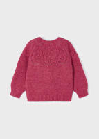 JERSEY DE NIÑA DE LANA  COLOR FUCSIA - MARCA MAYORAL. - details 1