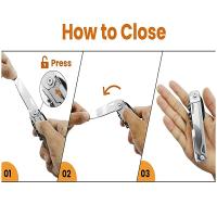 Cuchutlería Plegable Para Camping Multifuncional Portátil Incluye Navaja Cuchillo Cuchara Abrebotellas Y Abrepatas Equipamiento Para Picnic - details 4