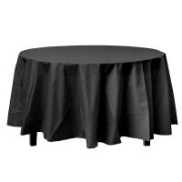 Mantel Desechable PEVA Decorativo De Plástico Sólido En Colores Negro Blanco Rojo 1 Pieza Para Uso Doméstico Exterior Bodas Fiestas Banquete - details 1