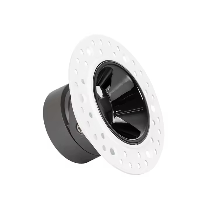 Ledkia Aro Downlight Cónico Lux para Foco Modular LED Corte Ø 55 mm en Escayola/Pladur  Blanco - 1