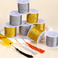 Cordón Metálico De Color Plata Y Oro Para Adornar Árbol De Navidad Hilo De Joyería Para Manualidades Y Decoración De Regalos - details 3