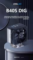 Enfriador De CPU COOLLEO B40S DIG 4 Con 4 Heat Pipes Y Display Inteligente TDP 200W Radiador Para LGA1700 115X AM4 AM5 - details 0