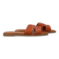 Sandalia Plana de Mujer cómoda piel / Sandalia verano camel - details 1