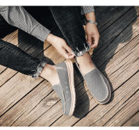 Zapatos Casuales Para Hombre Verano Suela De Tela Y Cuero Malla Antideslizante Transpirable Para Conducir Comodidad Talla Grande 39-47 - details 11