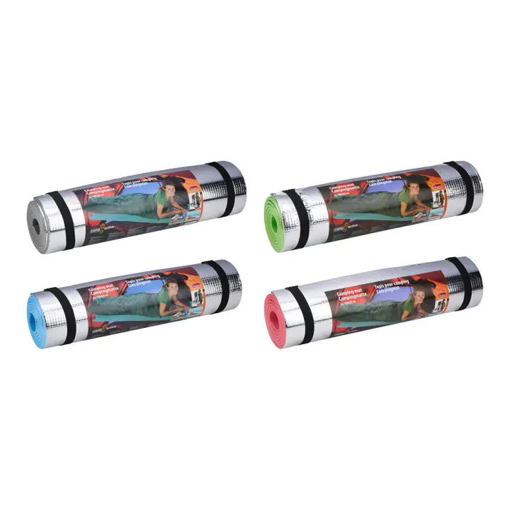 Colchoneta de camping aluminio 180 x 50 cm camp active colores surtidos - 1