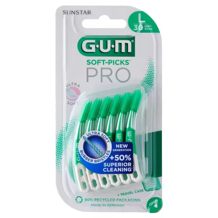 GUM SOFT PICKS PRO LARGE 30 UNIDADES - 1