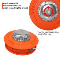 Cabeza De Piltra De Hierba Universal M10 De Aluminio Y Nylon Para Motocultor Corte De Dos Líneas Hilo De Aro Para Jardín - details 5
