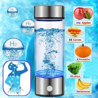 Botella de agua iónica portátil, carga USB, adecuada para viajes en casa y actividades al aire libre, generador de botella de agua de hidrógeno, taza saludable para el hogar, la oficina y los viajes - details 3
